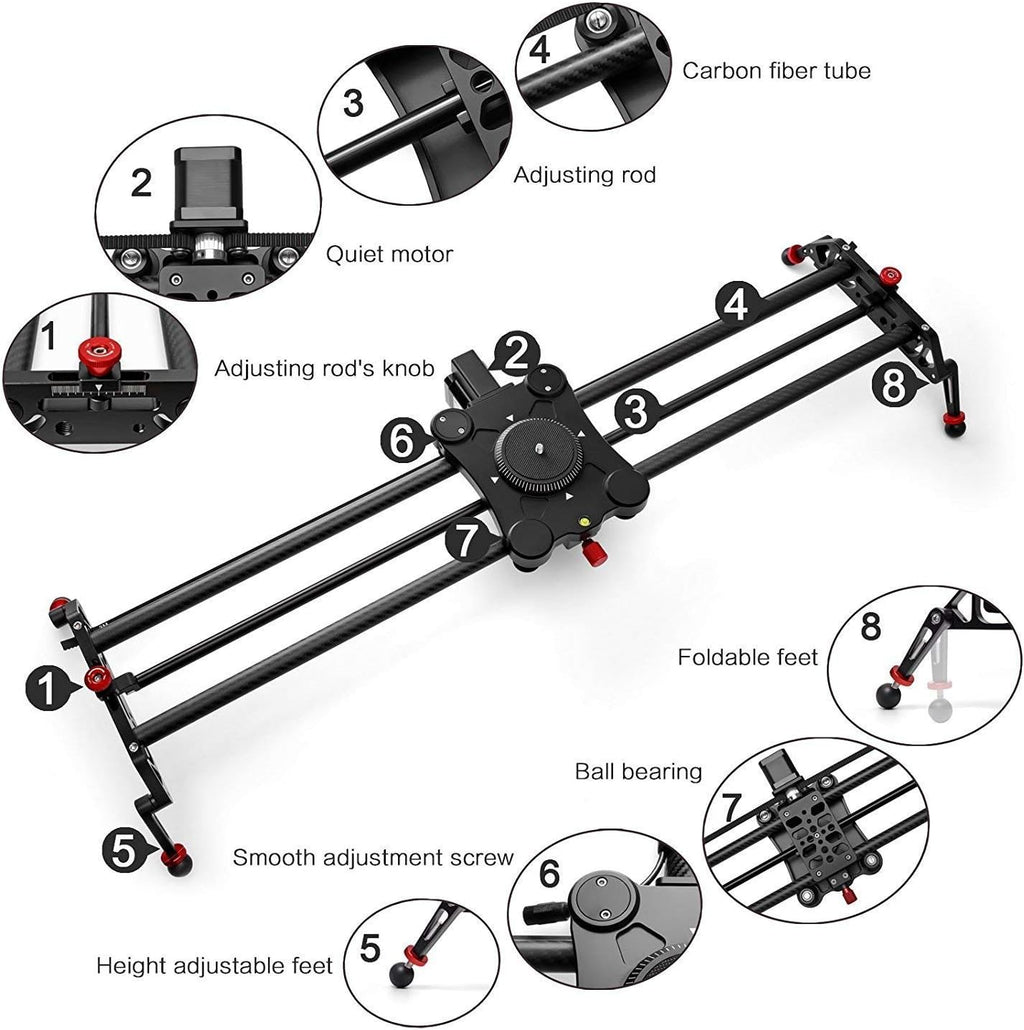 31 80cm Camera Slider Track Dolly Rail System A1392
