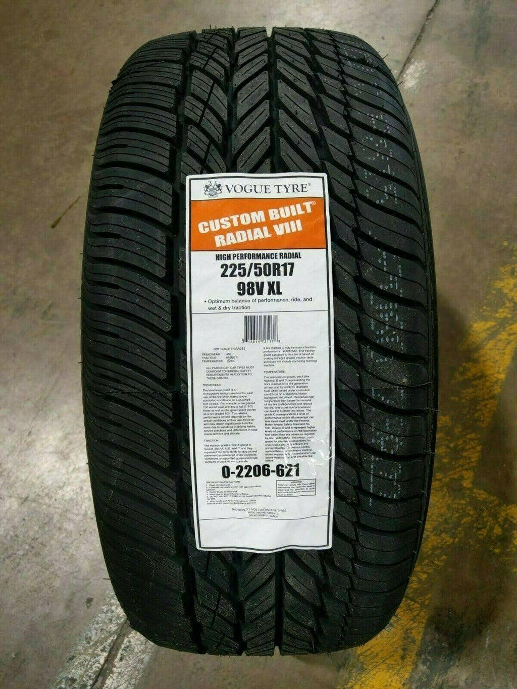 225/50R17 V Radial Tire H1878