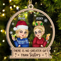 2-Layered Wooden Ornament T13403
