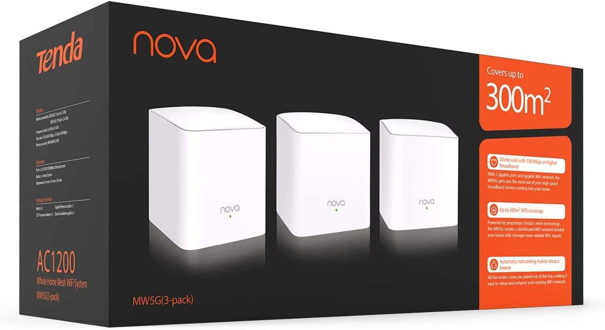 Dual Band AC1200 Mesh WiFi System (3 Pack) F2546