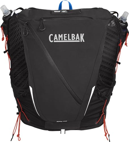 Black Large Racing Vest with Soft Flask Hydration S6581