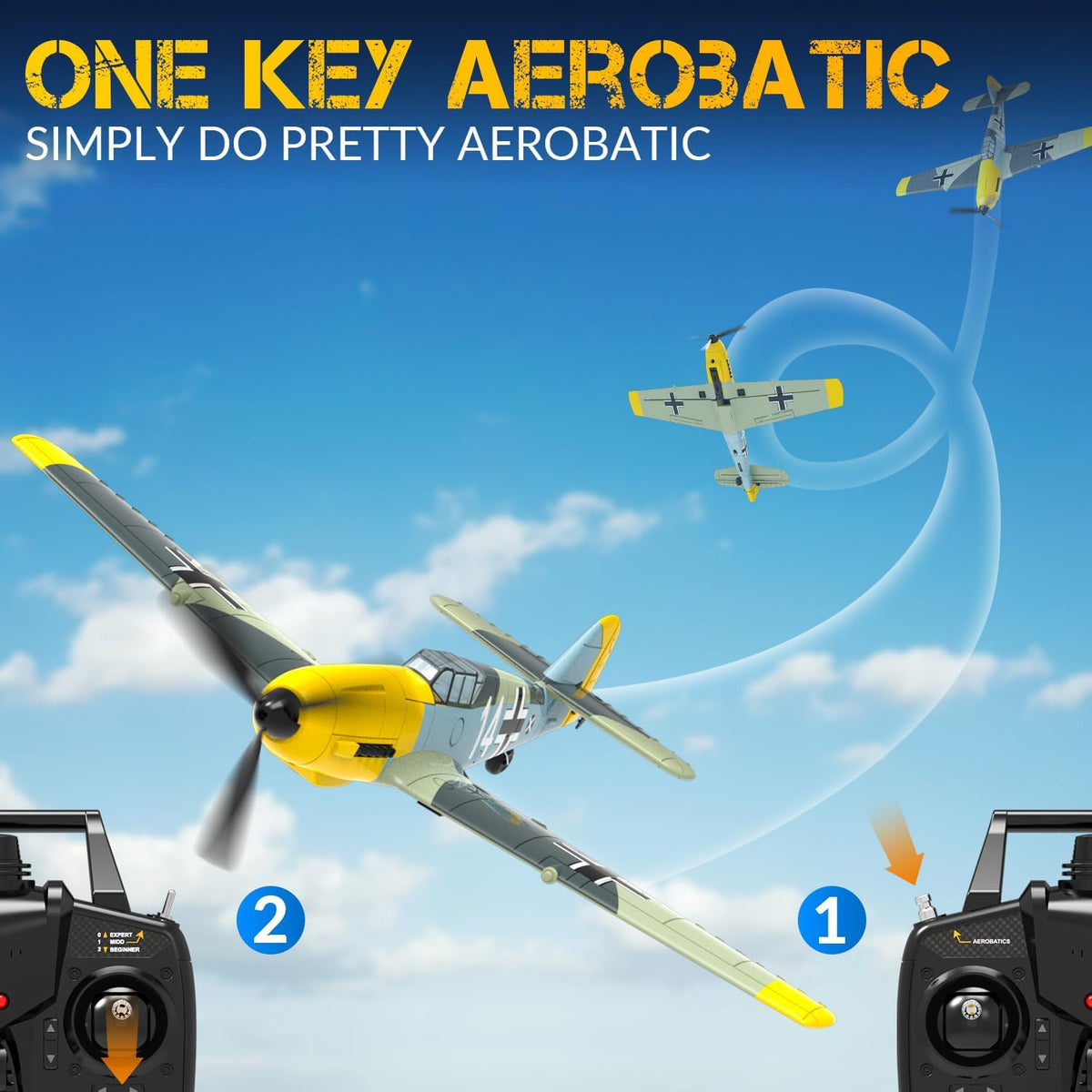 RC Plane 4CH RC Airplane Ready to Fly with Upgraded Canopy C26948