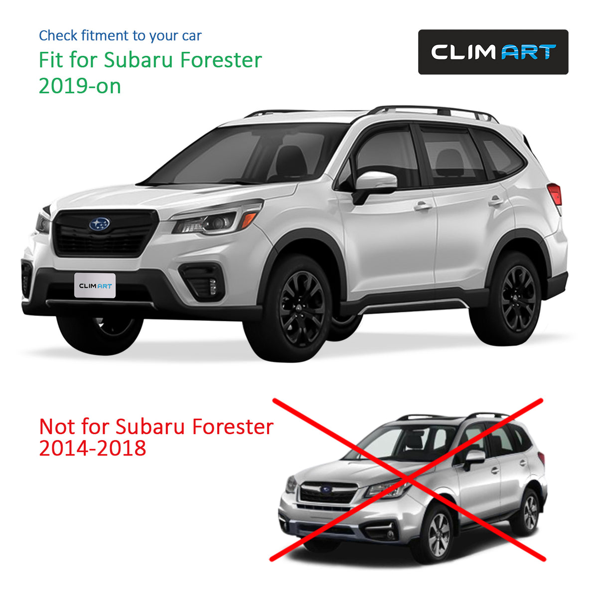 4 pcs Rain Guards for Subaru Forester 2019-2024 Z30592