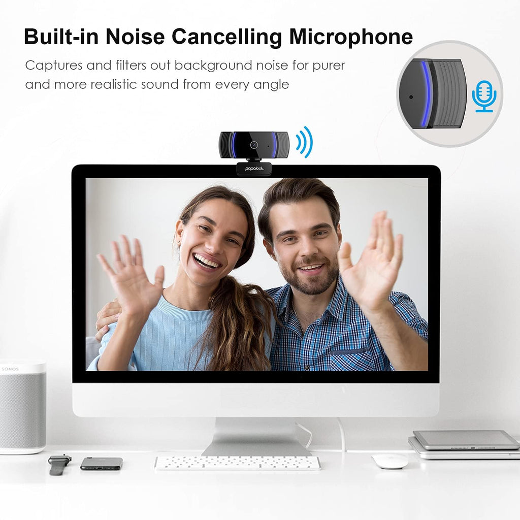 1080P Full HD Autofocus Webcam with Microphone L305558