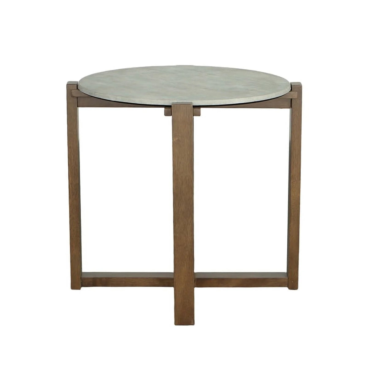 Round Wood End Table Q84332