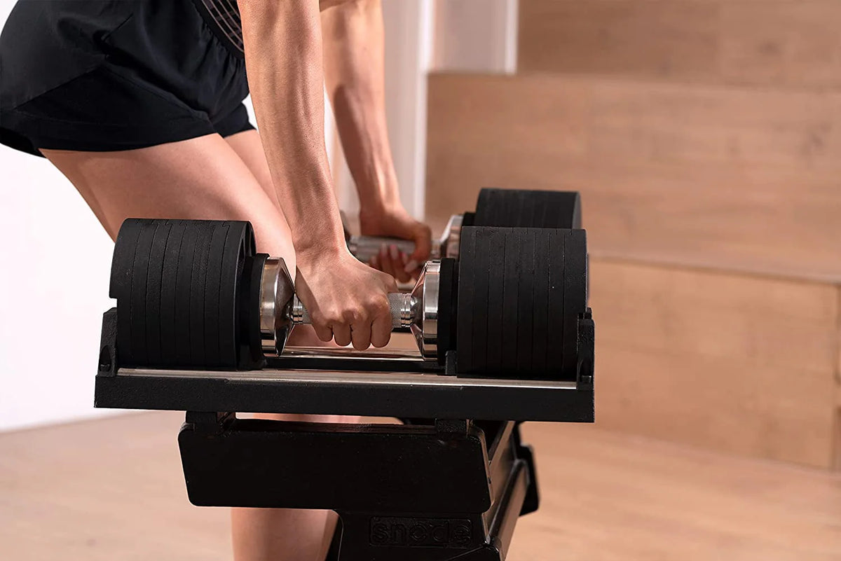 80 lbs Adjustable Dumbbell Set of 2 Cast Iron O630509
