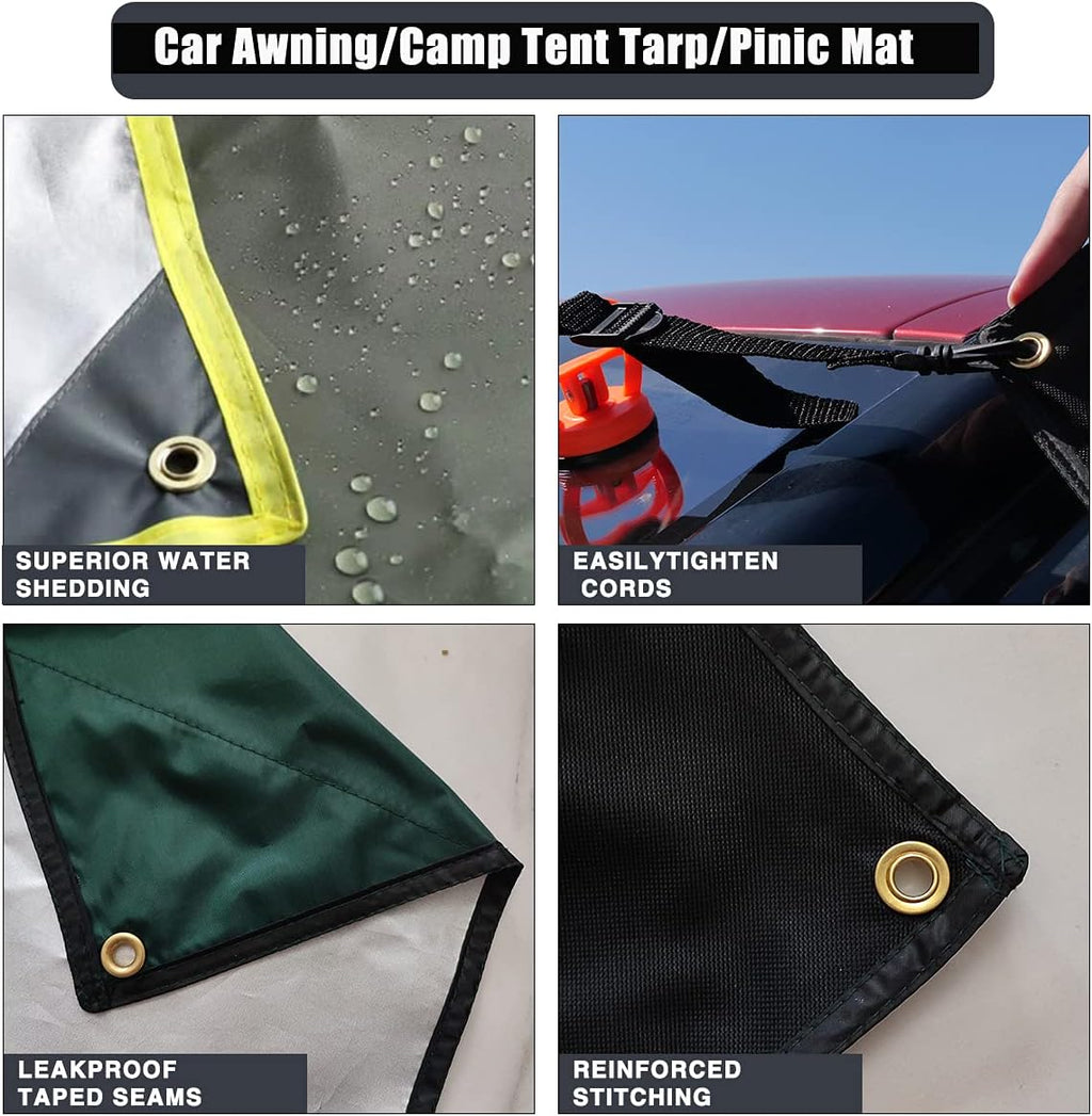 Car Awning Camping Tarp Sun Shelter Pack of 2 P633