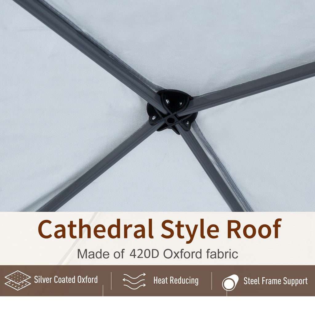10' x 10' Pop Up Canopy Tent with Netting V7202