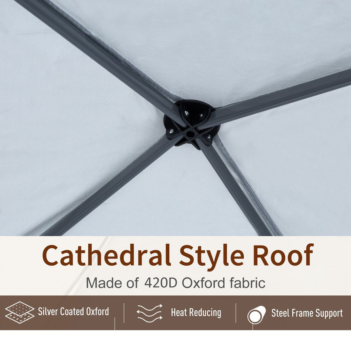 10' x 10' Pop Up Canopy Tent with Netting V7202