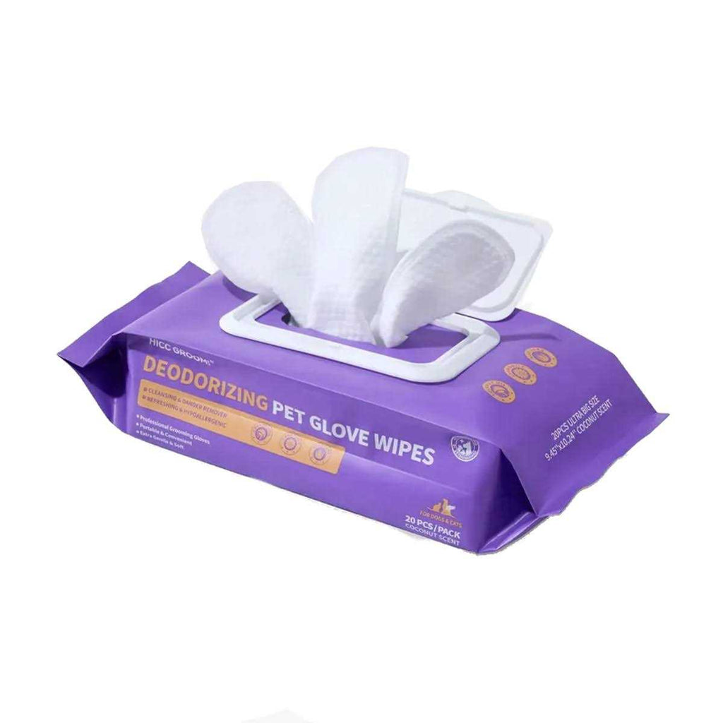 Deodorizing Pet Glove Wipes 20 pc I927