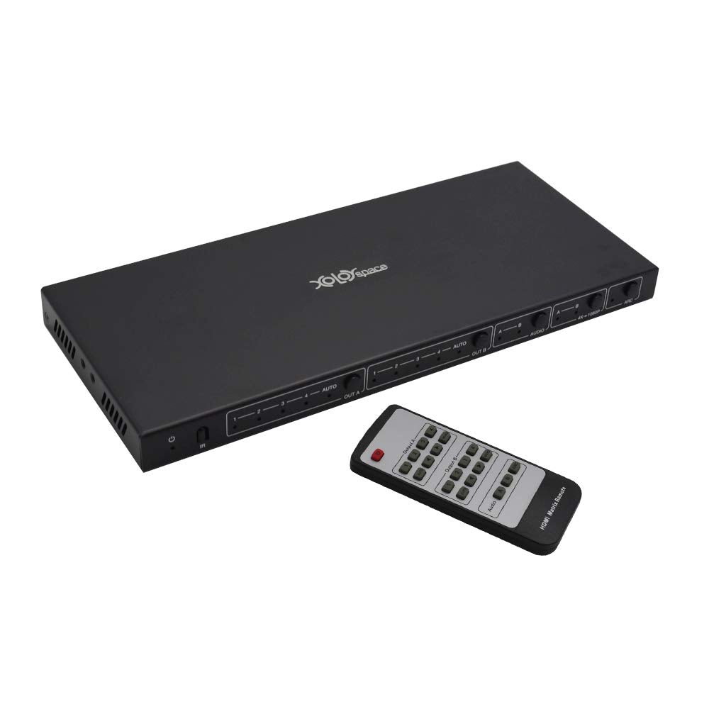 4X2 4K 60HZ HDMI Matrix Switcher with Audio Extractor H934