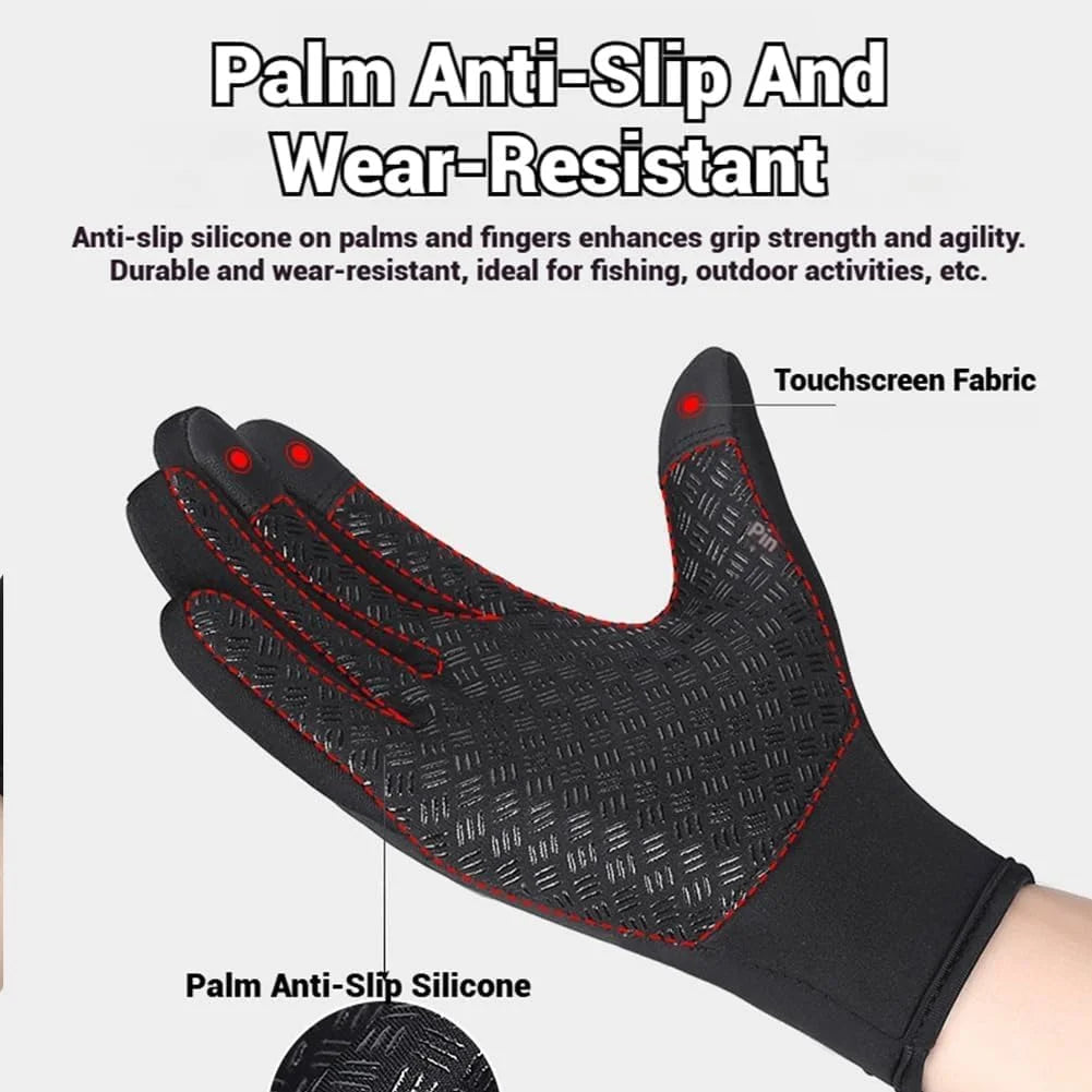Waterproof Windproof Thermal Touchscreen Gloves with Non-Slip Grip S552683