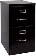 2 Drawer Metal Vertical File Cabinet in Black G887407