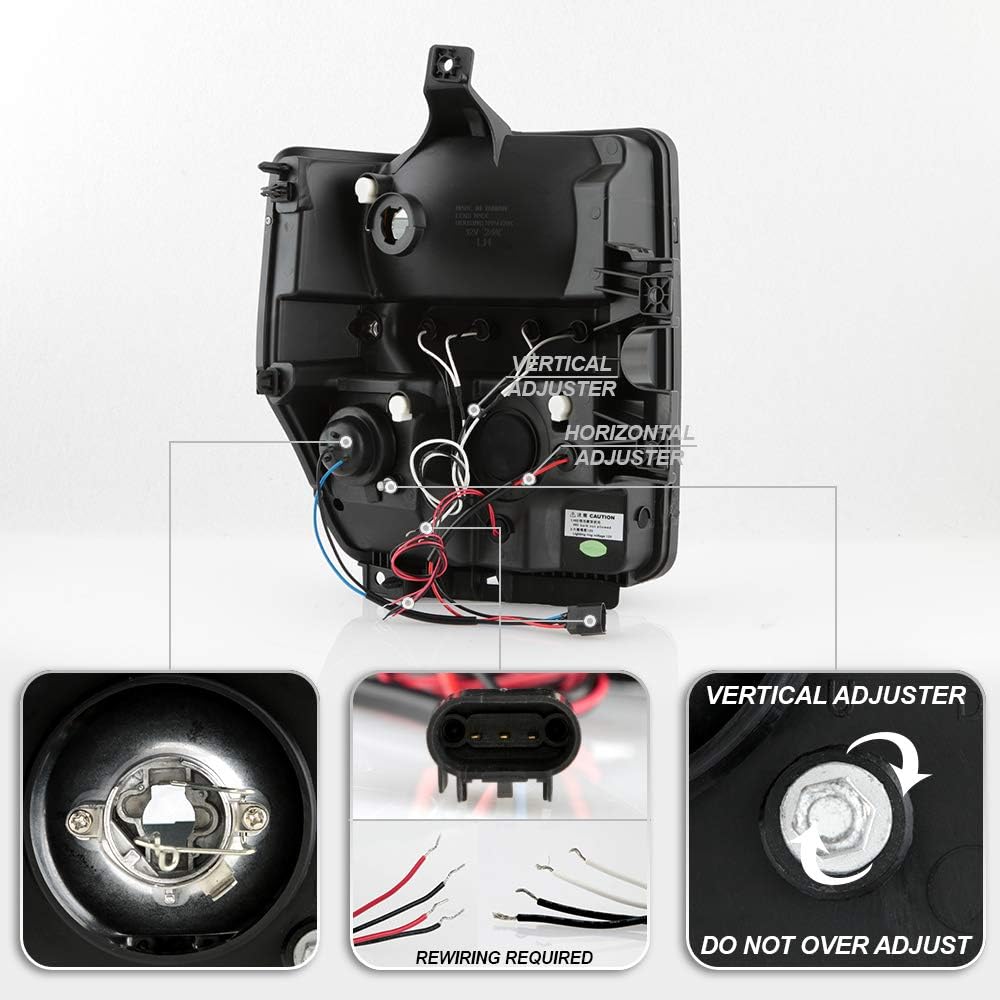 Black Projector Headlights G31044