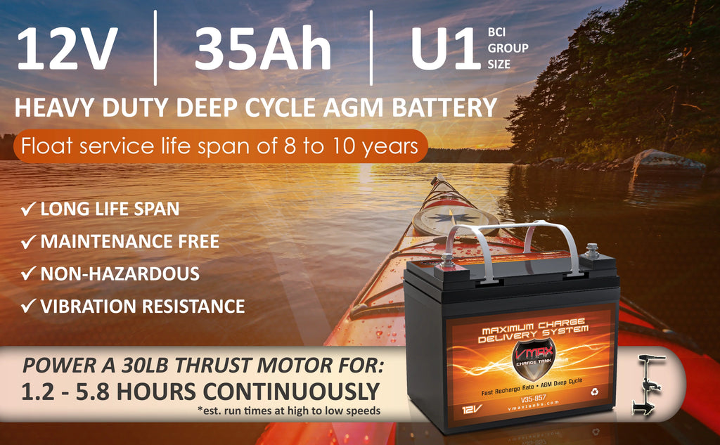 12V 35AH Trolling Motor Battery J73150
