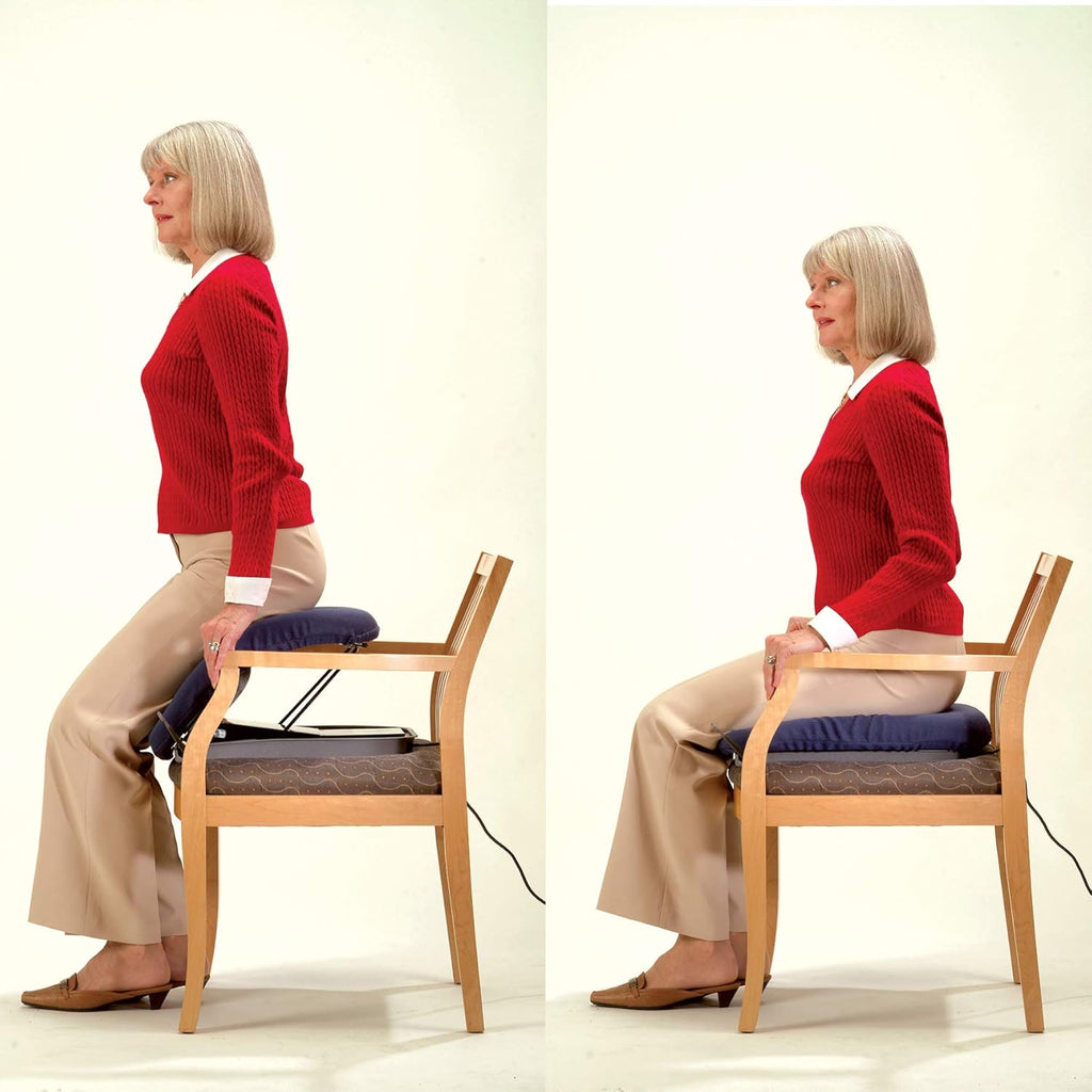 Navy Blue Portable Electric Lifting Seat B358