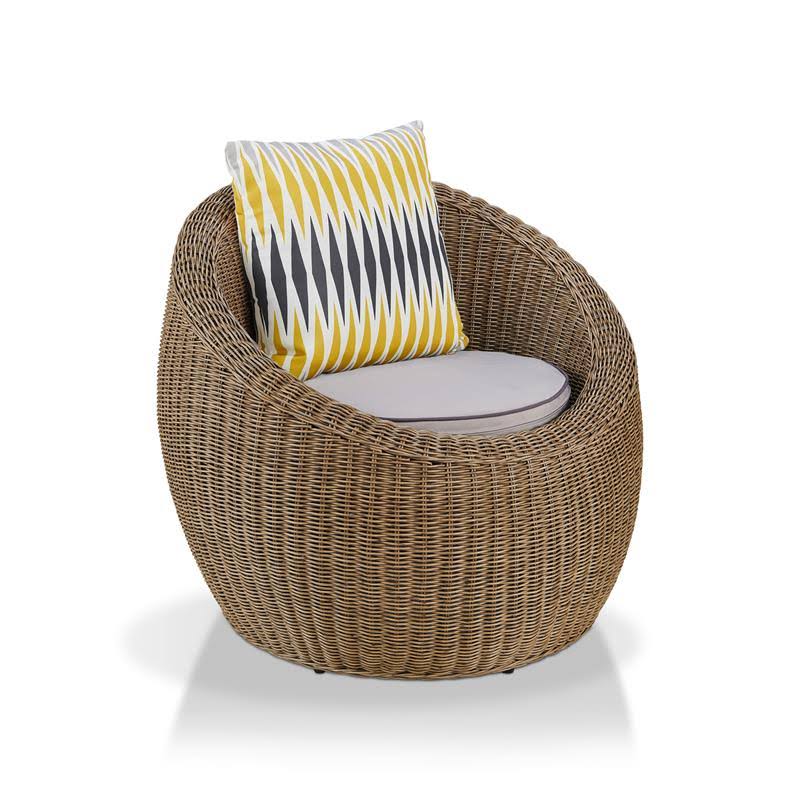 2-Piece Aluminum Patio Chair Set in Natural Brown X81336
