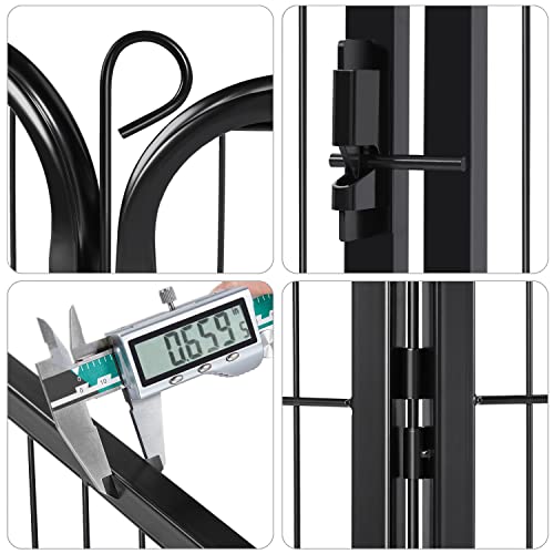 24-Inch 6 Panel Black Pet Playpen F8642