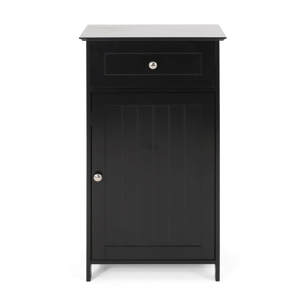 Black Bathroom Storage Cabinet C51542
