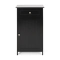 Black Bathroom Storage Cabinet C51542