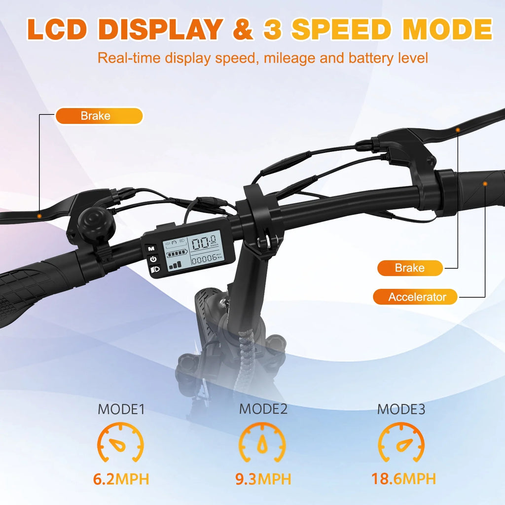 400W Motor 12" Pneumatic Tire Foldable Electric Scooter with Seat I349