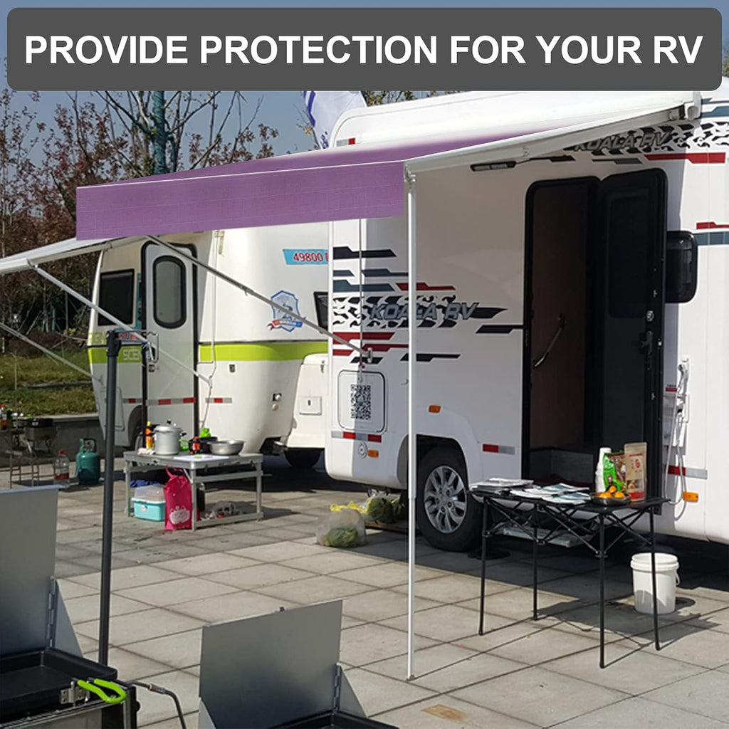 RV Awning Fabric Replacement Waterproof Vinyl Shade Screen 16' S922