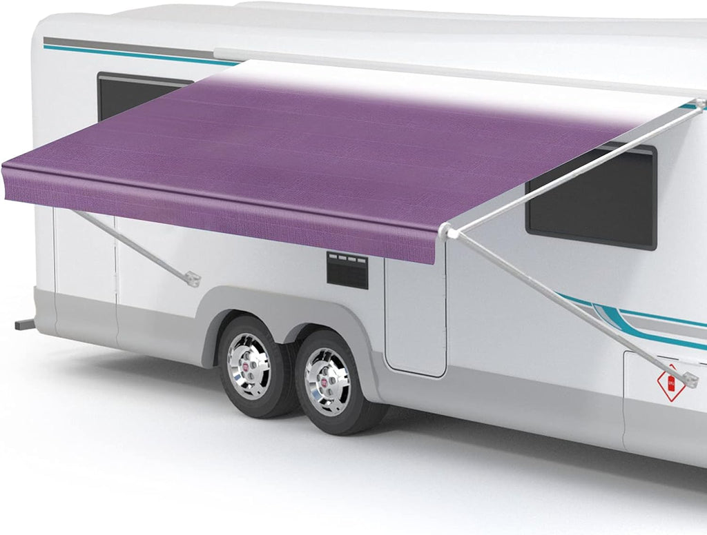 RV Awning Fabric Replacement Waterproof Vinyl Shade Screen 16' S922