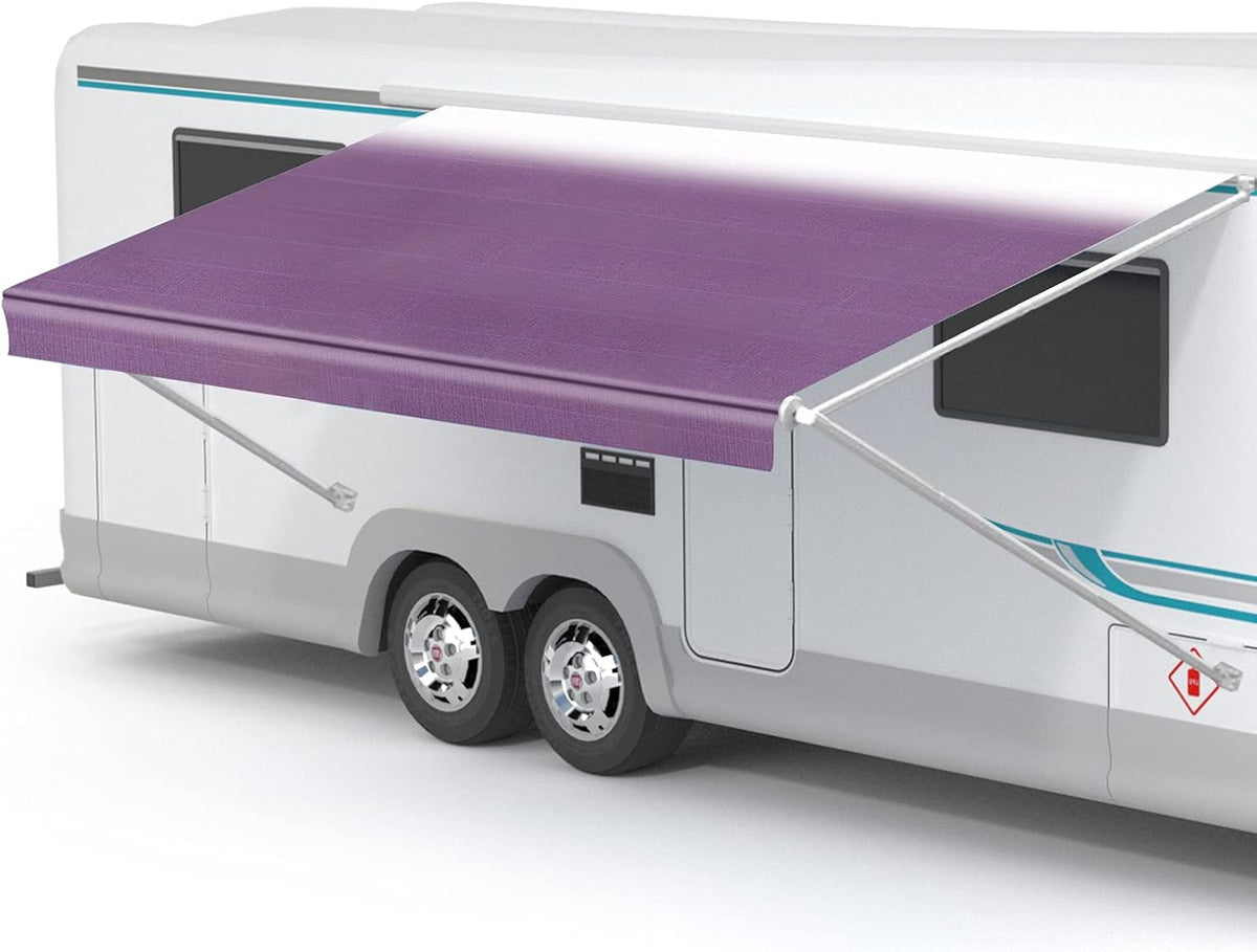 RV Awning Fabric Replacement Waterproof Vinyl Shade Screen 16' S922