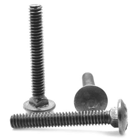 7/16 inch-14 x 1 1/2 inch Coarse Thread Grade A Carriage Bolt Low Carbon Steel Plain Finish Pk 100 X101374