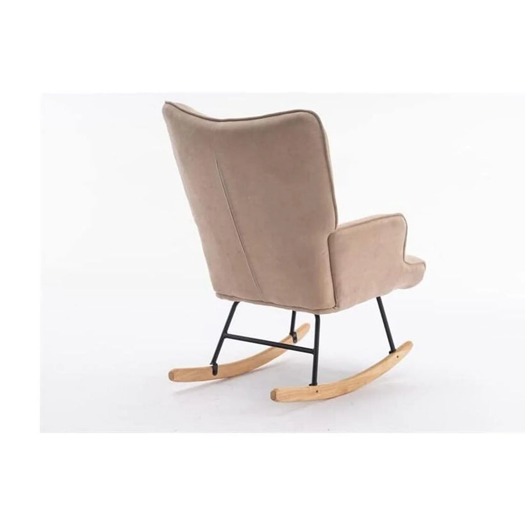 Beige Fabric Rocking Chair K680
