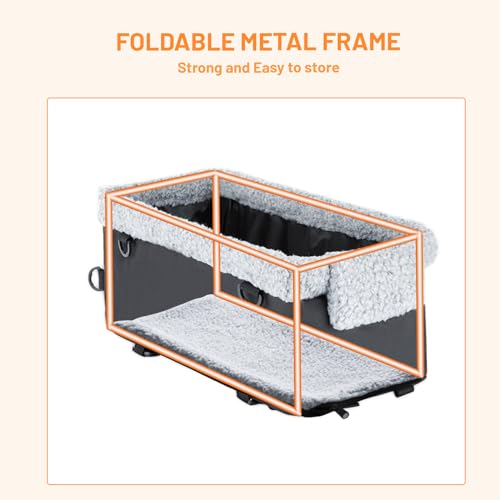Raised Dog Booster Seat with Metal Frame L18413