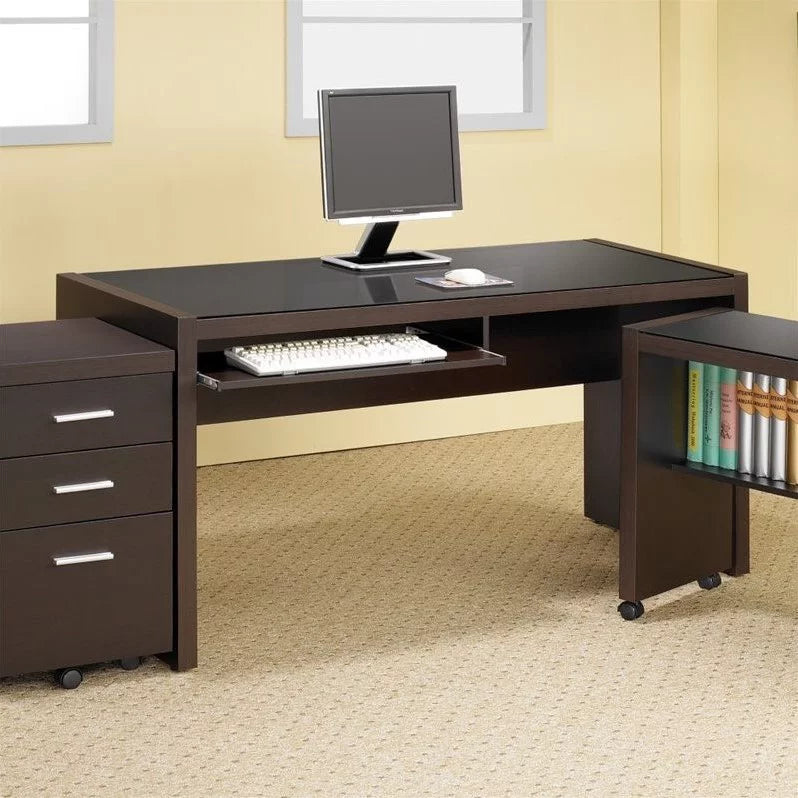 3 Piece Office Chair Computer Desk and Mobile File Cabinet C50920