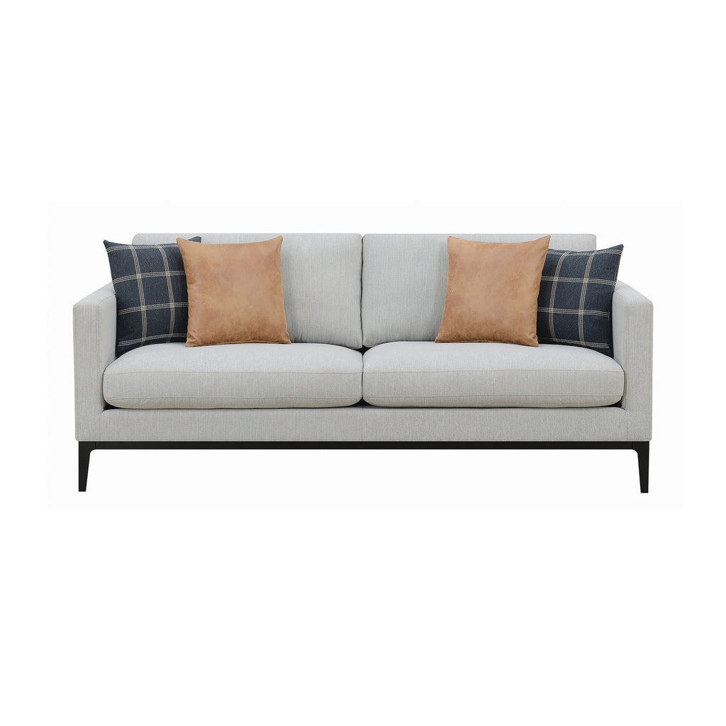 Light Gray Upholstered Fabric Sofa G803955