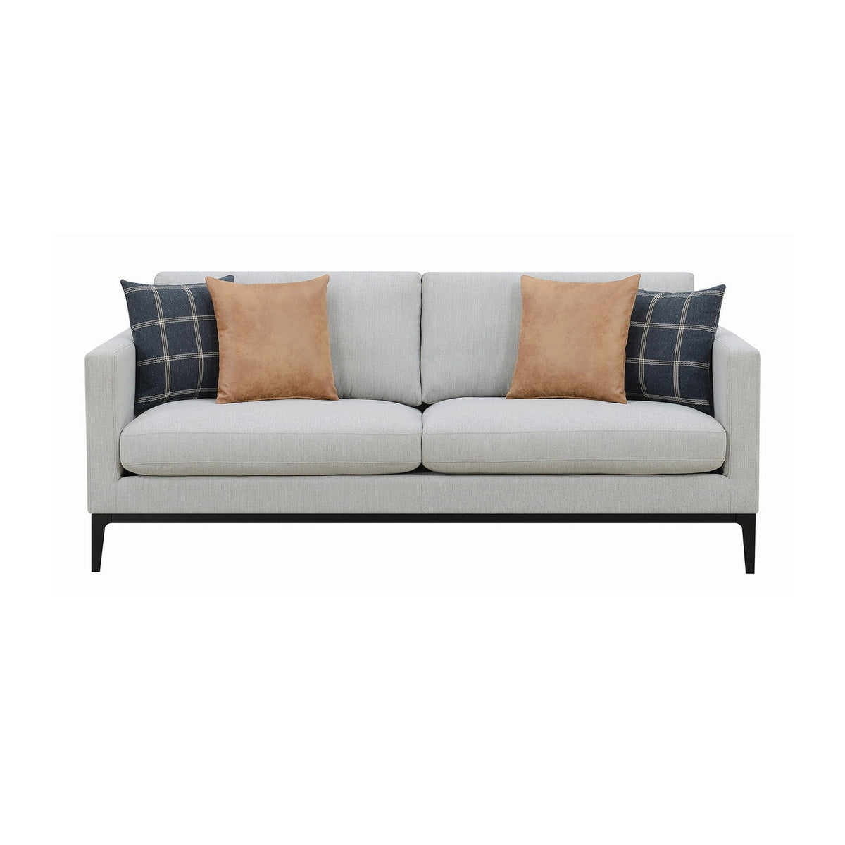 Light Gray Upholstered Fabric Sofa G803955