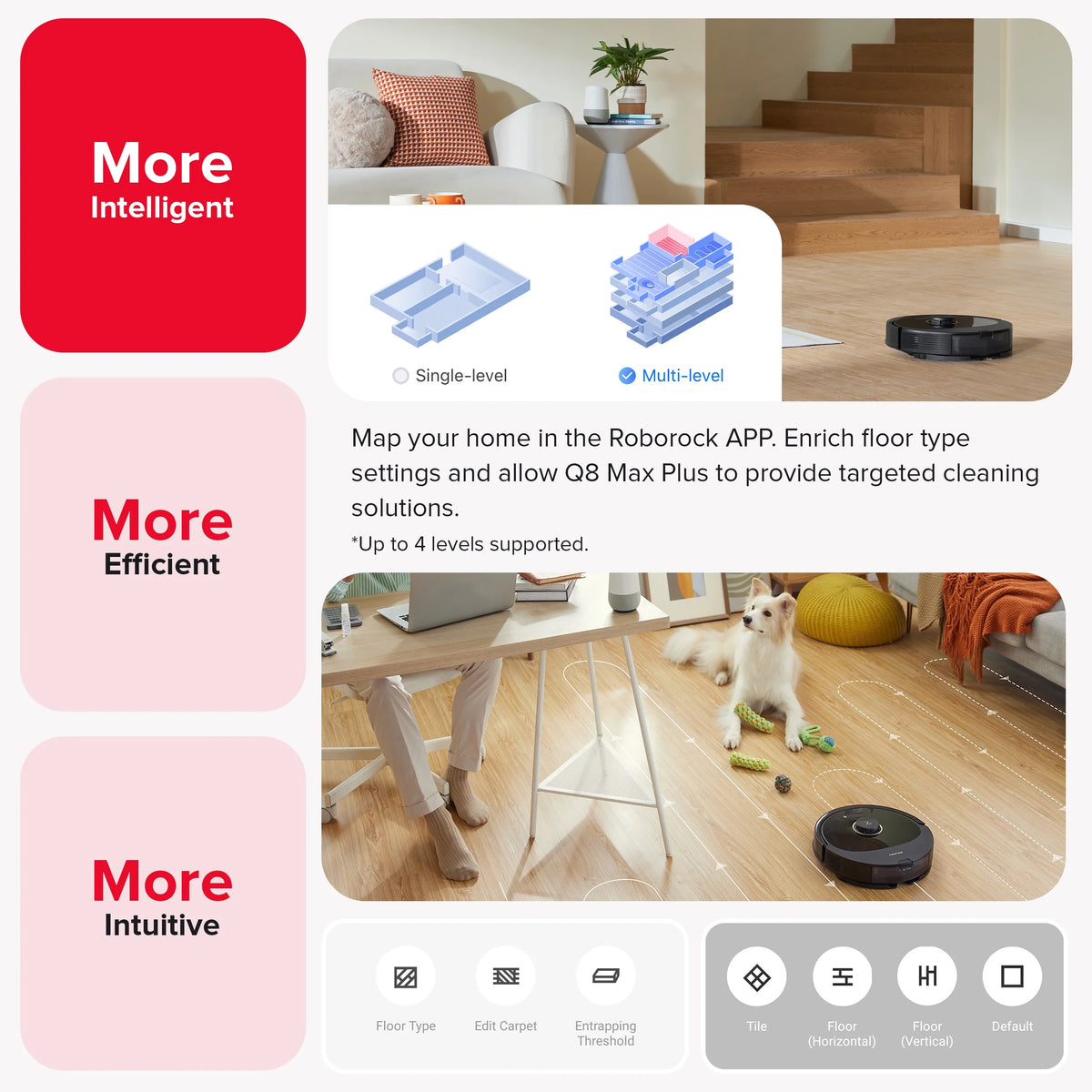 Robot Vacuum and Mop with Self-Emptying W200