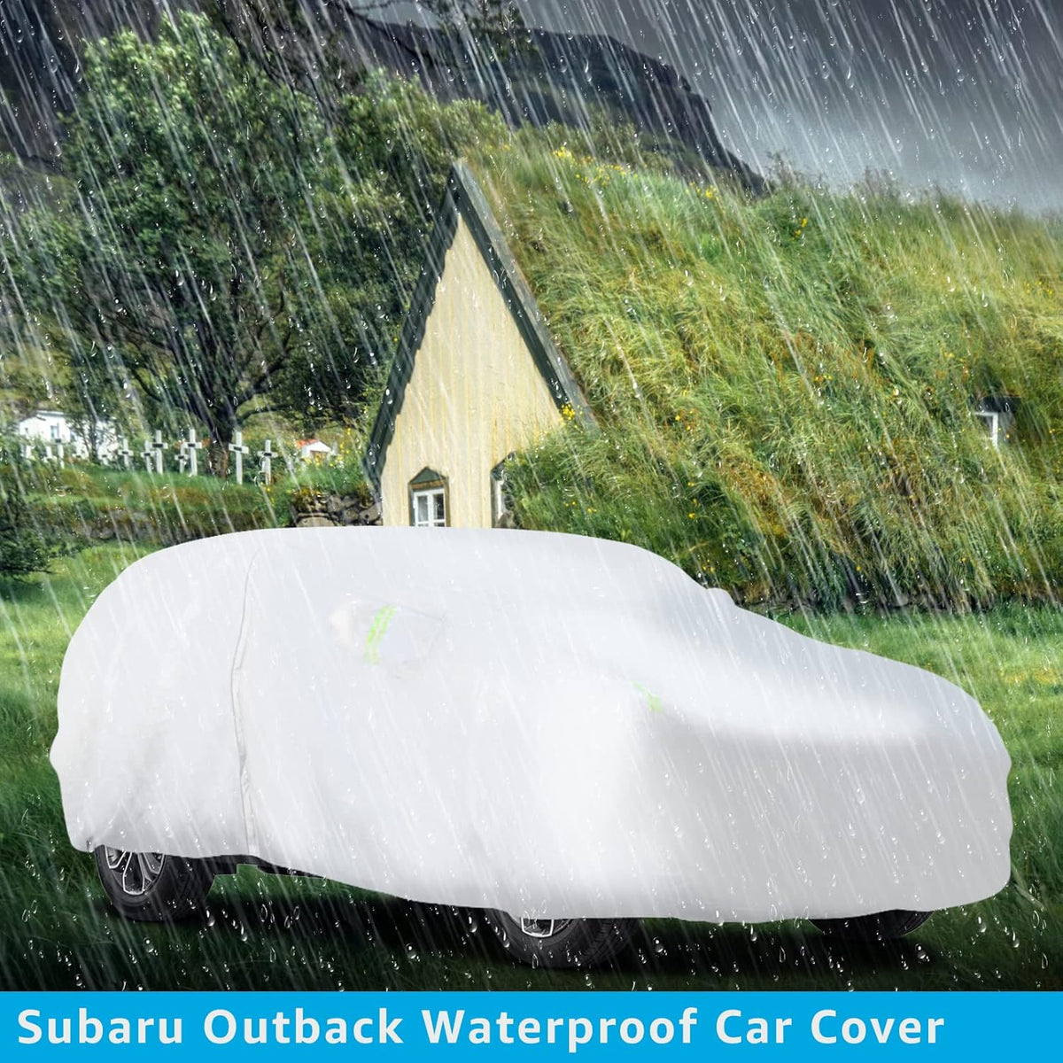 6 Layers All Weather Waterproof Car Cover with Zipper S5205