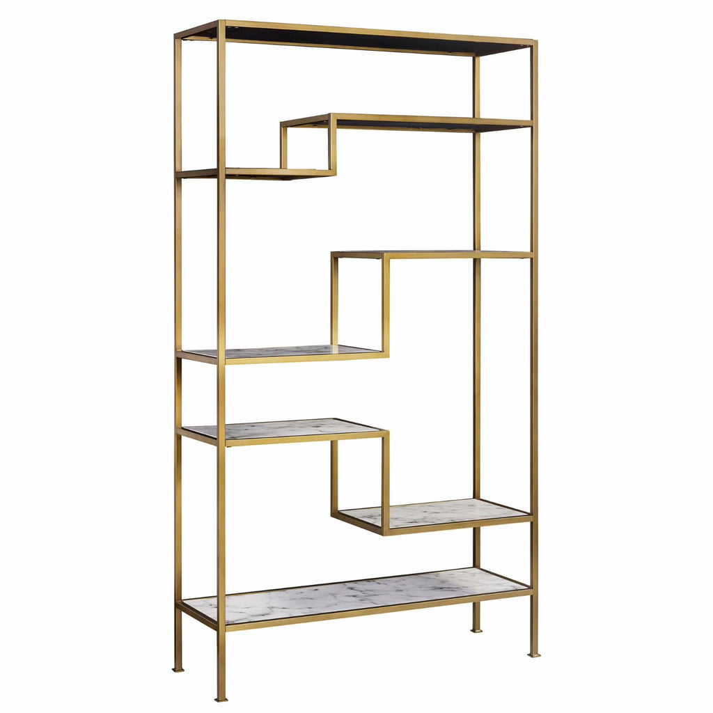 Marble-Look 5-Tier Display Shelf Z276