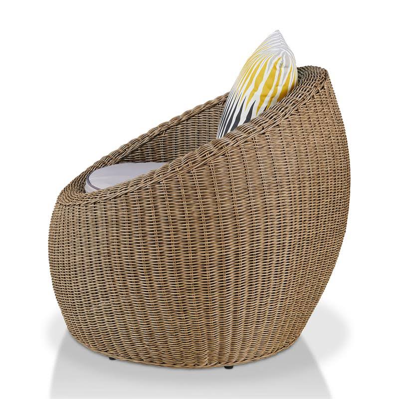 2-Piece Aluminum Patio Chair Set in Natural Brown X81336