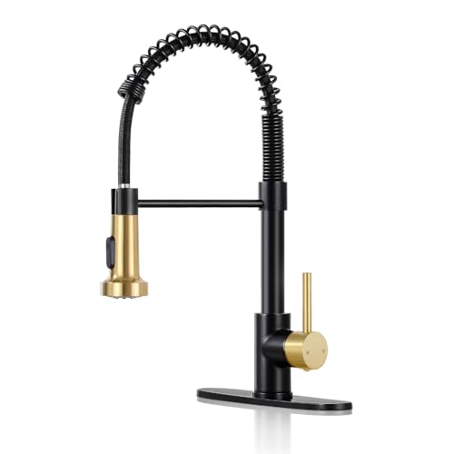 Matte Black Pull Down Sprayer Kitchen Faucet B1434