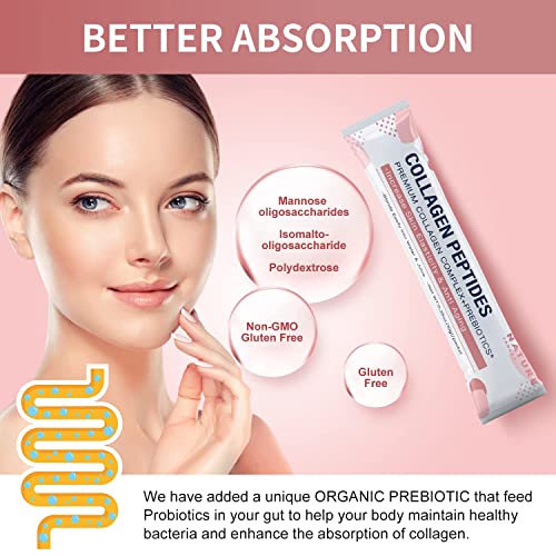 Multi Collagen Peptides Powder Type I II III V X Hydrolyzed Collagen Peptides with Prebiotics Sugar-Free Non-GMO Q7503