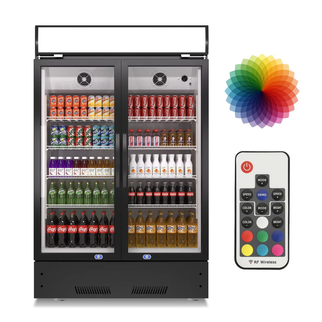 38" Glass Door Upright Beverage Refrigerator P303