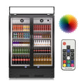 38" Glass Door Upright Beverage Refrigerator P303