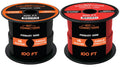 16-Gauge Automotive Primary Wire Bundle (100ft Each, Red & Black) J95747