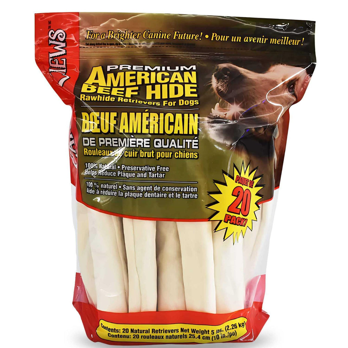 10-11 Dog Rawhide Retriever Rolls Z34714