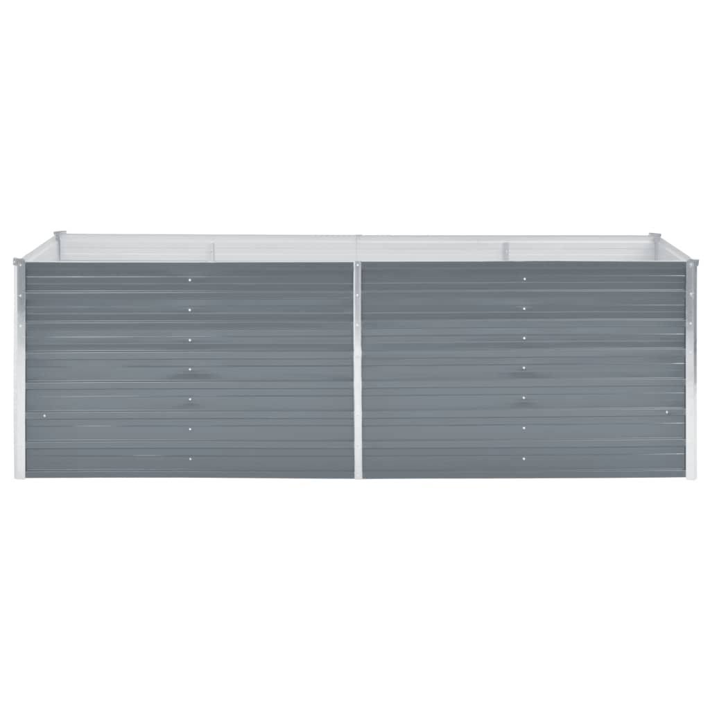 Galvanized Steel Garden Raised Bed Gray N425563
