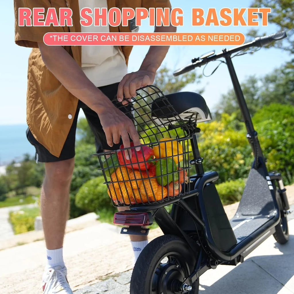 400W Motor 12" Pneumatic Tire Foldable Electric Scooter with Seat I349