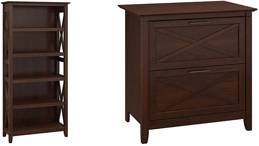 5 Shelf Bookcase in Bing Cherry I2524