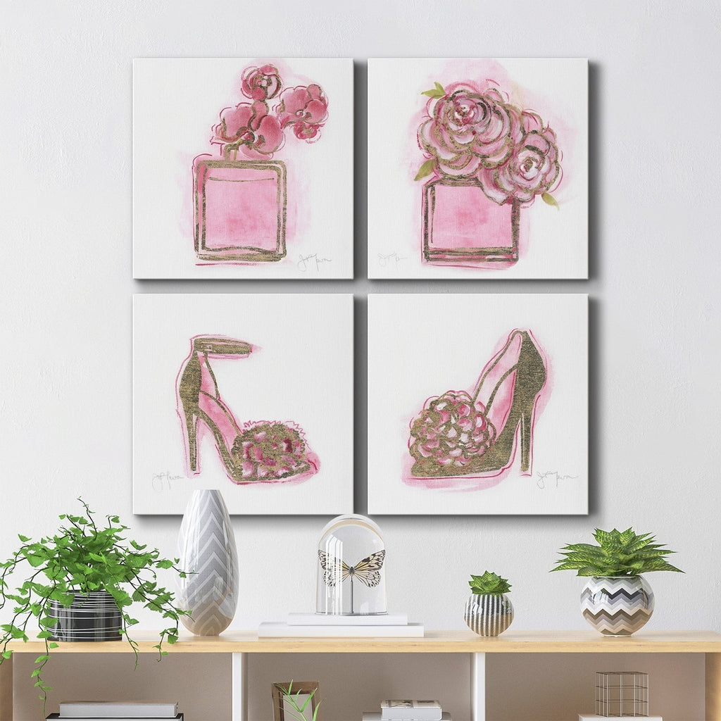 Golden Perfume Gallery Wrapped Canvas 10X10 J147