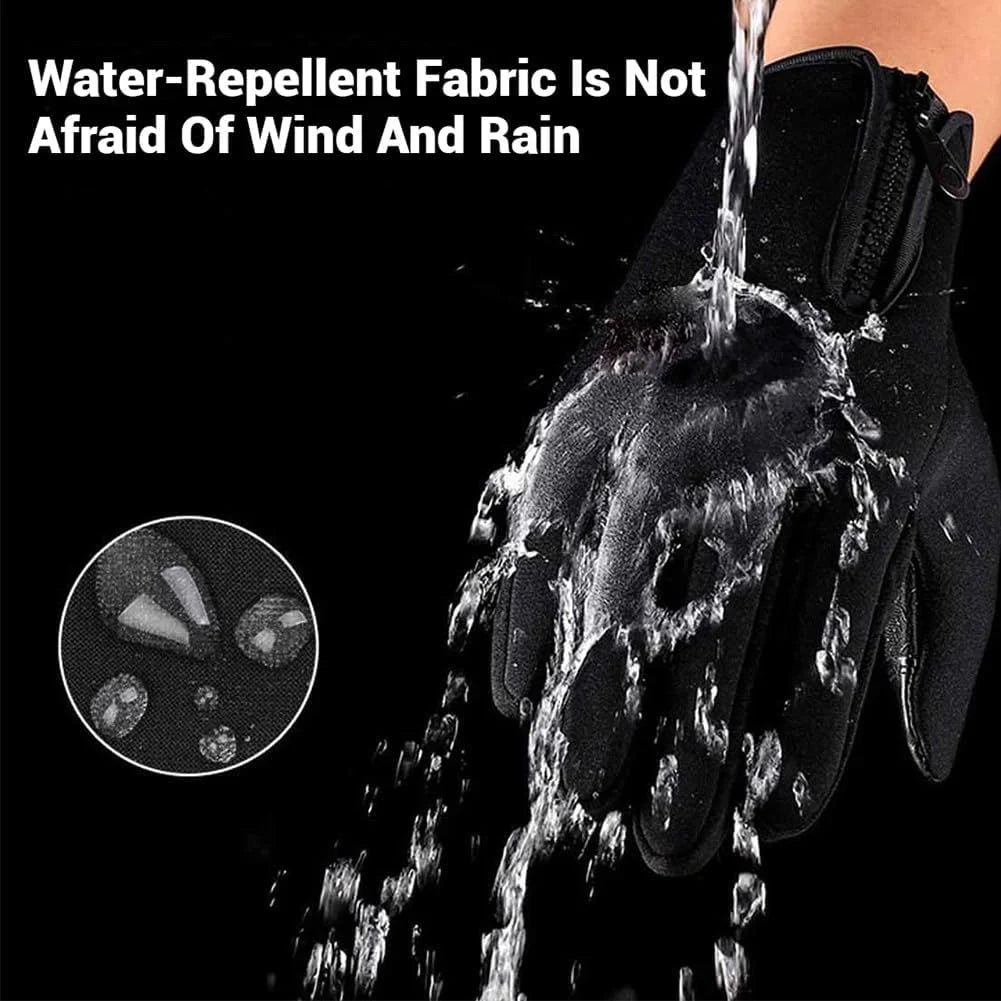 Waterproof Windproof Thermal Touchscreen Gloves with Non-Slip Grip S552683