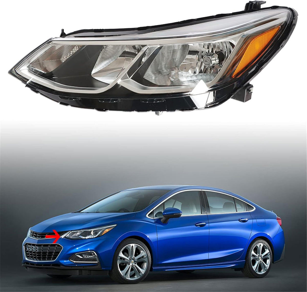 Replacement Projector Headlight Assembly Left Side J9069